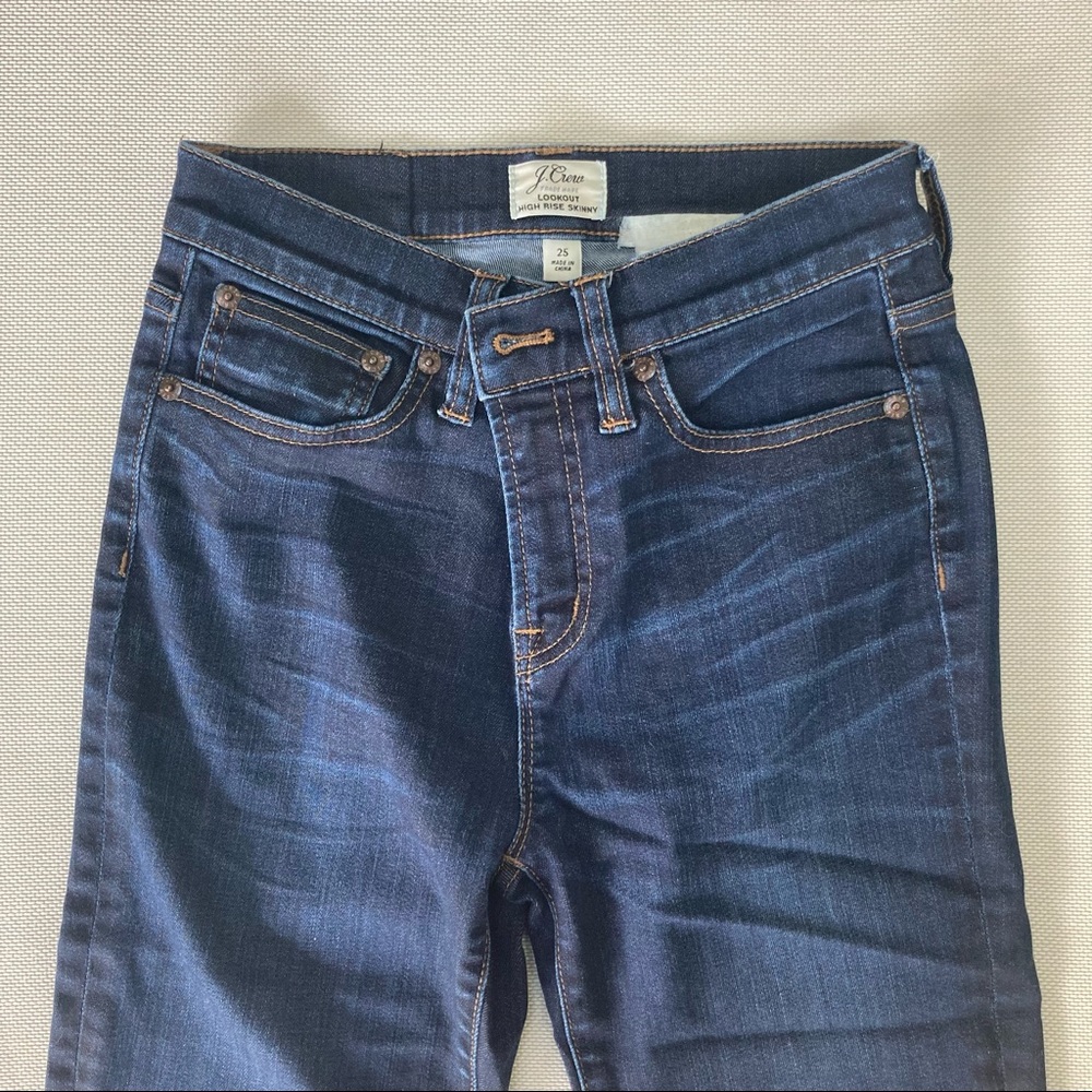 Jcrew trademark high rise skinny jeans